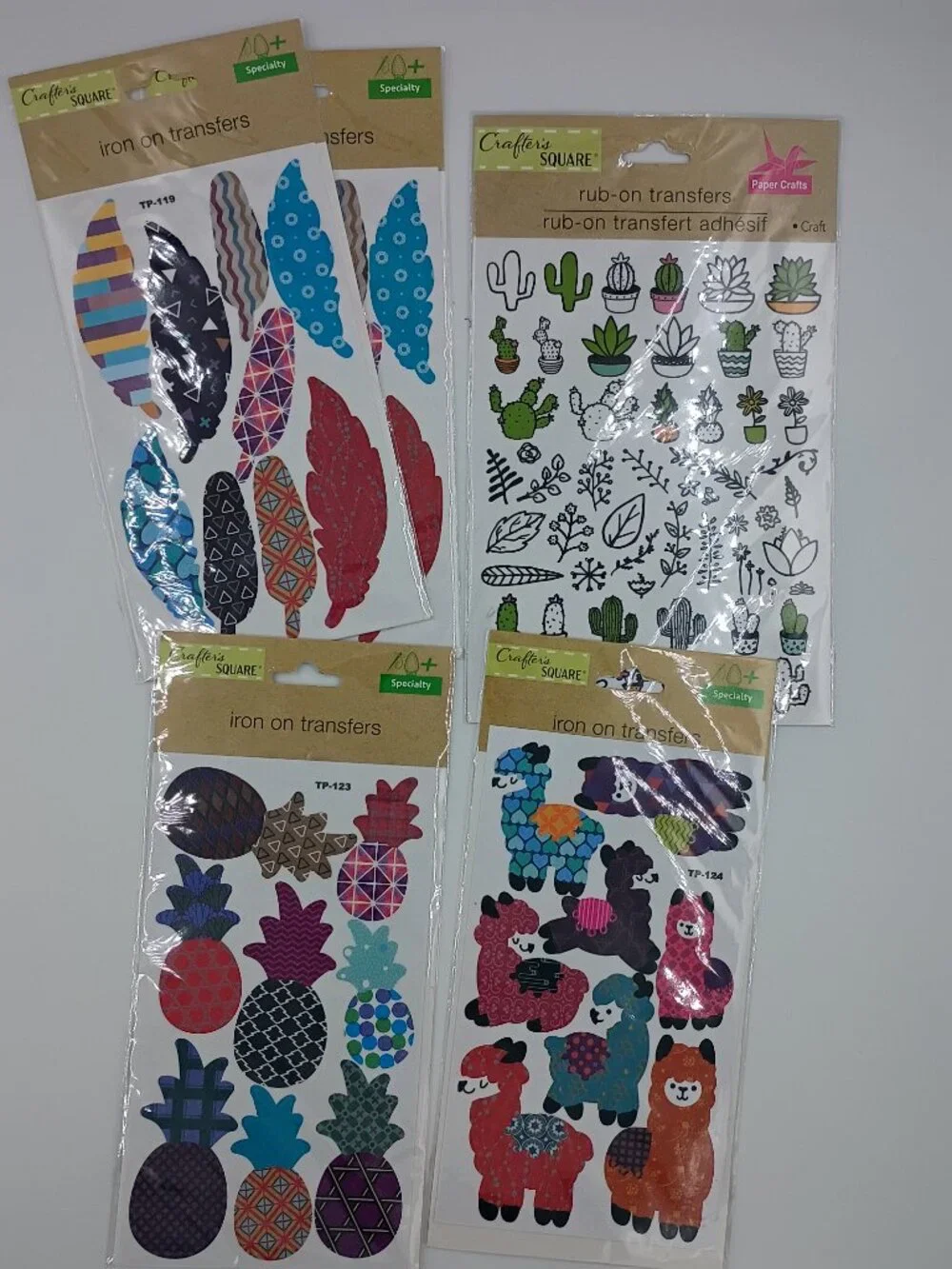 32-Pc Mega Crafting Bundle Vinyl Iron-Ons Stencils Stickers Clear Stamps Kits